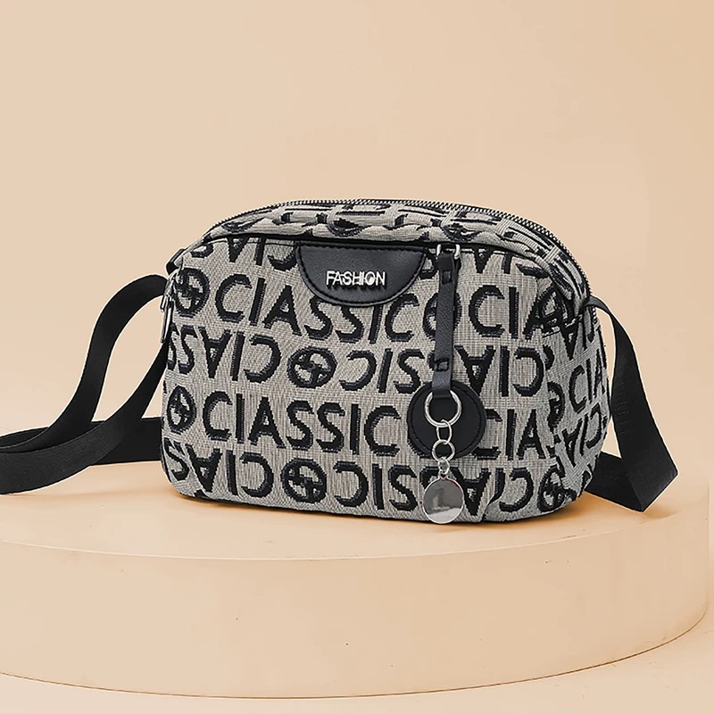 2026 New Style Women's Handbag, Fashionable Letter Shoulder Crossbody Bag, Large Capacity Casual Canvas Small Bag for Women