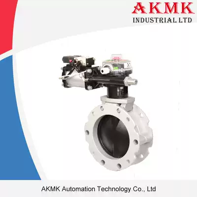 Pneumatic cement butterfly valve V2FS200GBN pneumatic double flange powder butterfly valve 219 screw conveyor butterfly valve