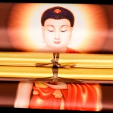 HD Amitabha Scroll Vanging Painting Buddha Статуя Портрет шелковой шелковый портрет Будды не исчезает