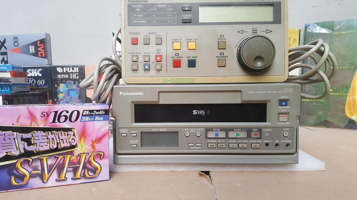 Panasonic video recorder with control keyboard AG-5700-E high belt iron belt SVHS video recorder fever HIFI audio