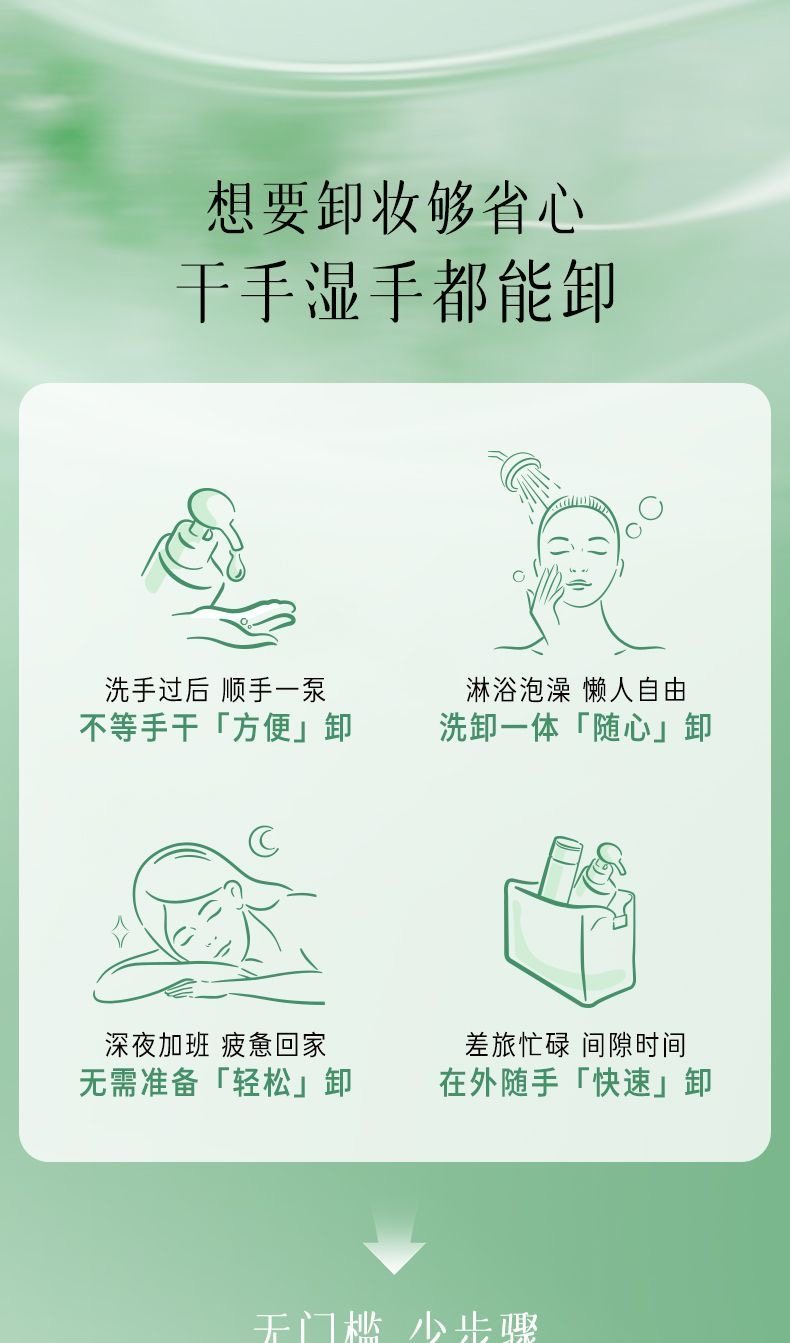 Zhuben Cleansing Oil 150ml Qinghuan Plant Extract - Detail image 4