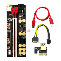 Factory direct V016 with temperature voltage display PCI-E 1X turn 16X graphics card extension cord pcie riser