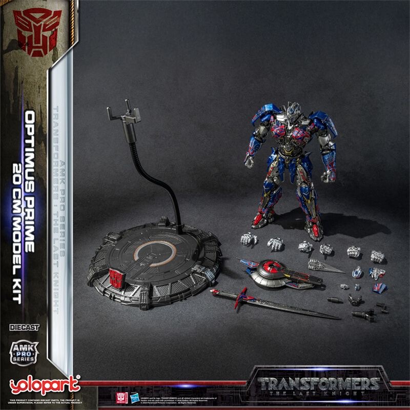 Yolopark Amk Pro Transformers 5 Knight Optimus Prime Assembled Figure Pre-Assembled Movable Model
