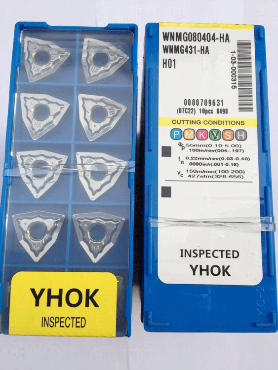 Korea YHOK aluminum vehicle blade copper special numerical control blade WNMG080404 WNMG080408-HA