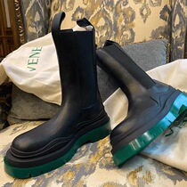 Large size cigarette boots mid-tube heightening Chelsea boots mona with the same thick bottom British style Martin boots women