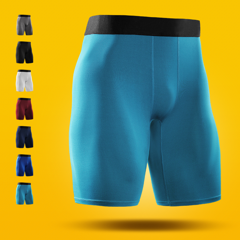 Sports Tight Shorts Men Basketball Beats Bottom Speed Dry 50% Pants Fitness Training High Bounce Breathable Compression Pants Summer