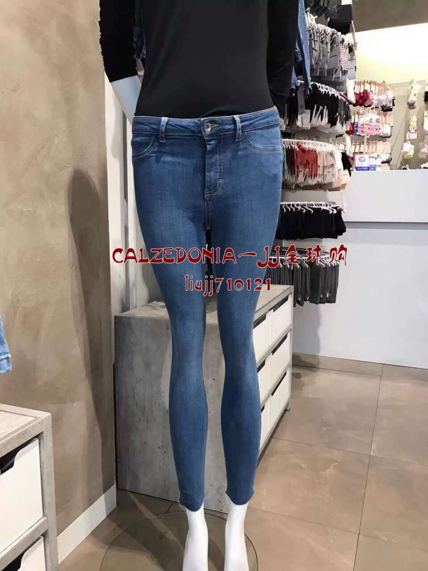 [【В наличии】Италия Calzedonia сверх-tight skinny стройнящие плотные базовые брюки0585]