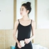 Miễn phí mặc áo ngực yoga không có vòng thép pad ngực bratop cup một cơ sở yếm liền mạch nữ áo thun ba lỗ nữ form rộng Áo vest