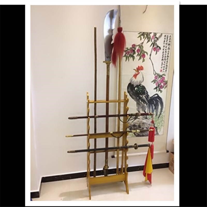 Longquan Zhen Villa Residence Bao Sword Shelf Solid Wood 8 Layers 9 Layers 10 Layers Floor Knife Sword Racks Multilayer Cold Weapon Display Flute