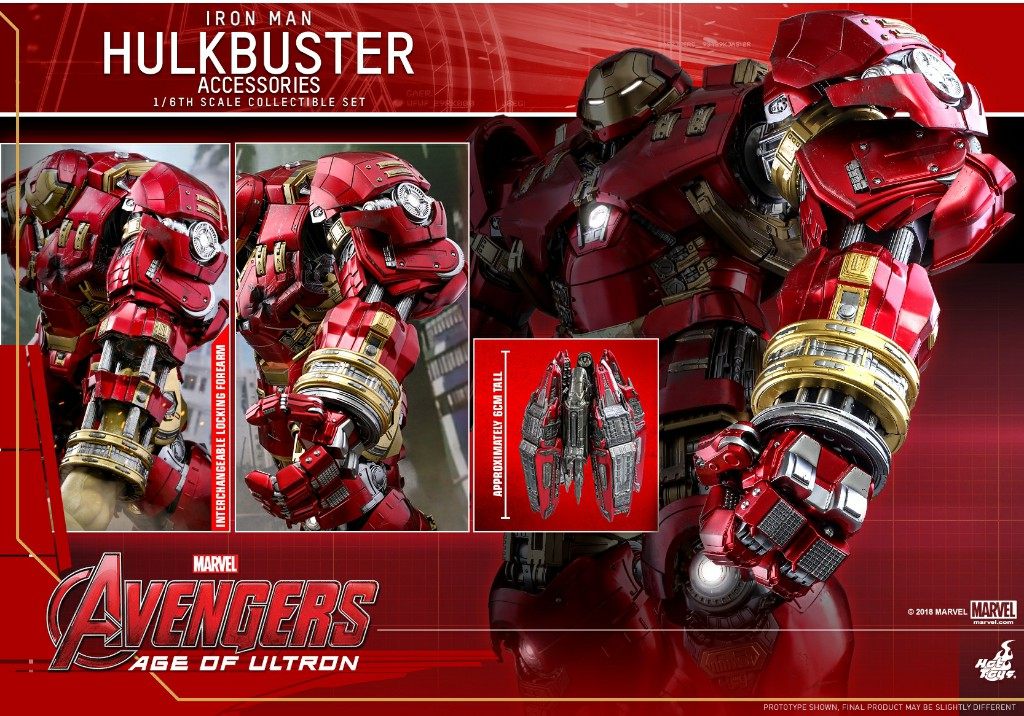 (SF) HOTTOYS HT ACS006 MK44 Anti-Hulk Air Hammer Hand Kit