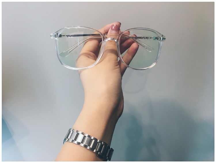 Phiên bản tiếng Hàn của mạng lưới màu đỏ với kính gọng trong suốt nam nữ bảo vệ bức xạ thủy triều khung cận thị retro cá tính học sinh lớn kính mắt điện biên phủ
