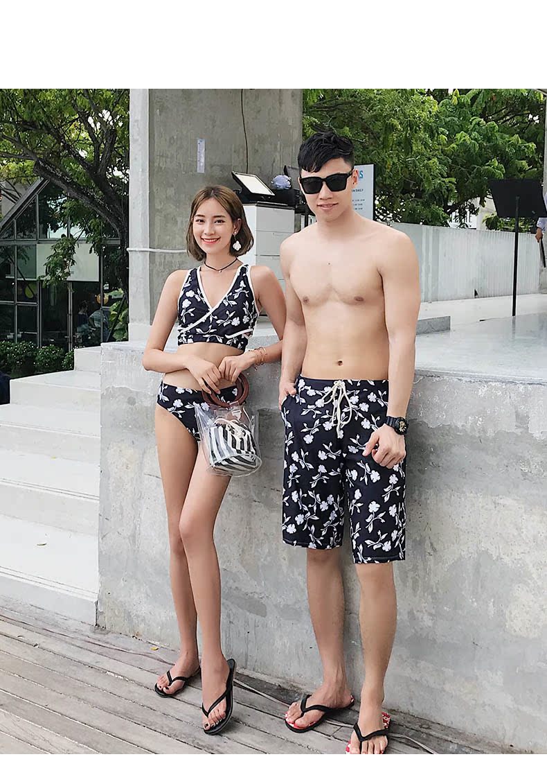 Bộ đồ bơi nữ ba mảnh phù hợp với áo dài 2019 mới che bụng thon thả sinh viên bảo thủ mùa xuân nước hoa nhỏ đôi đồ bơi - Vài đồ bơi đồ đôi đi biển cho nữ