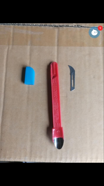 Plastic scalpel handle knife handle mushroom knife multi-purpose knife holder cut mushroom knife Shulei knife edible mushroom bag opening