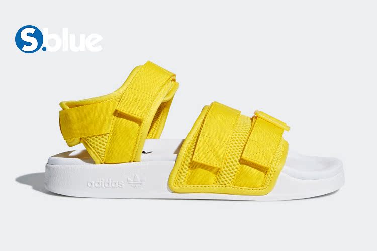 Adidas dép cỏ ba lá nam giới và phụ nữ dây đai Velcro bãi biển dép thể thao giản dị dép AC8583 dép quai hậu adidas