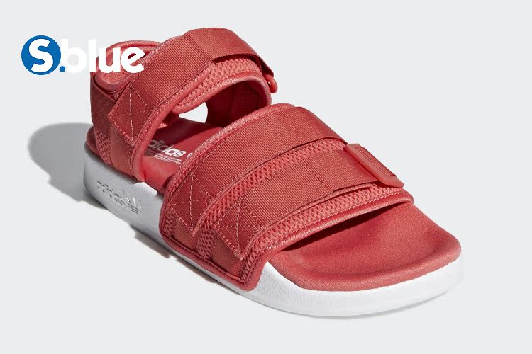 Adidas dép cỏ ba lá nam giới và phụ nữ dây đai Velcro bãi biển dép thể thao giản dị dép AC8583 dép quai hậu adidas