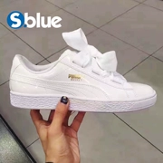 Puma Hummer White Bow Ribbon White Leather Sneakers Sneakers Giày thường 363073-02