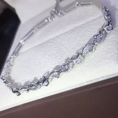 Diamond hand female full diamond real diamond 18k platinum platinum flash couple cold wind all over the Sky star show Diamond