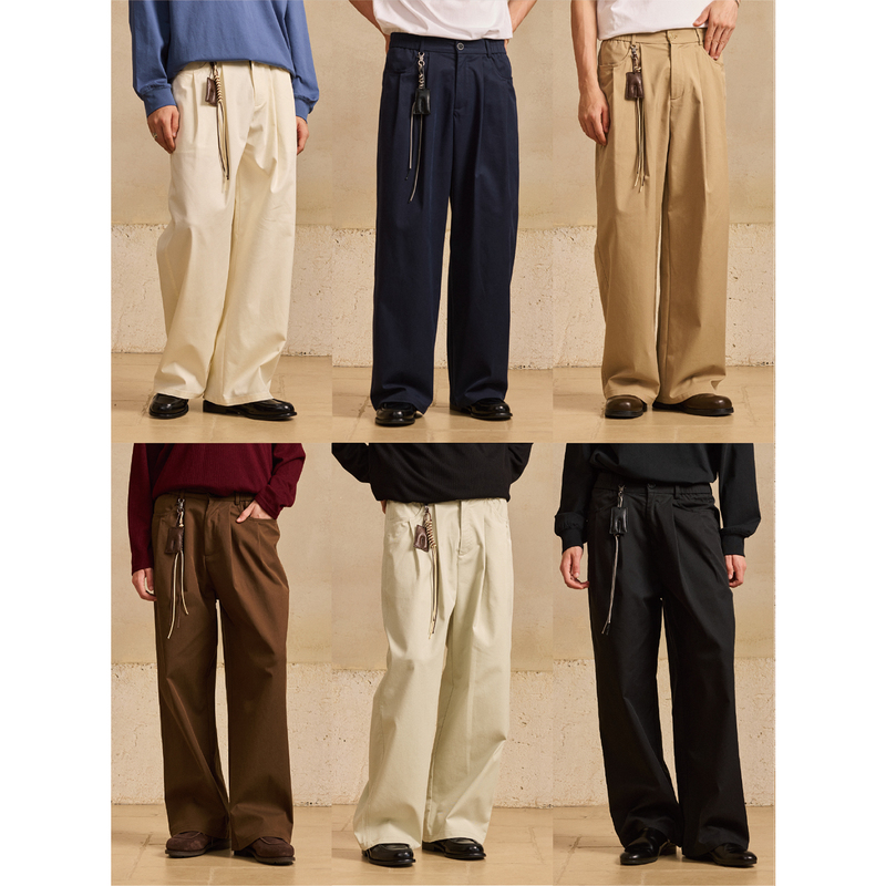 Lr Made Fifth Generation All-Season Pants Lyocell Tencel Cotton Straight-Leg Casual Trousers with Matching Accessories