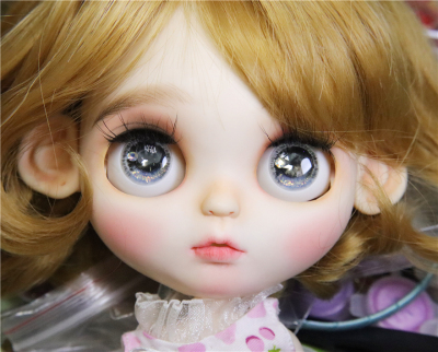 taobao agent [Free shipping spot 3] BLYTHE small cloth stereo sculpture eye pattern resin film modified makeup baby Mococos