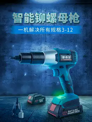 Good force lithium battery electric riveting nut gun, riveting cap gun, riveting mother gun, automatic riveting grab tool, rechargeable