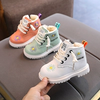 Martens, детские зимние утепленные короткие сапоги, коллекция 2022