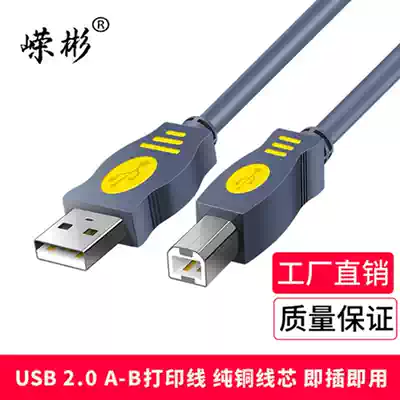 Rongbin USB2 0 printing line is suitable for brother HP Canon printer data cable hard disk box Sharer