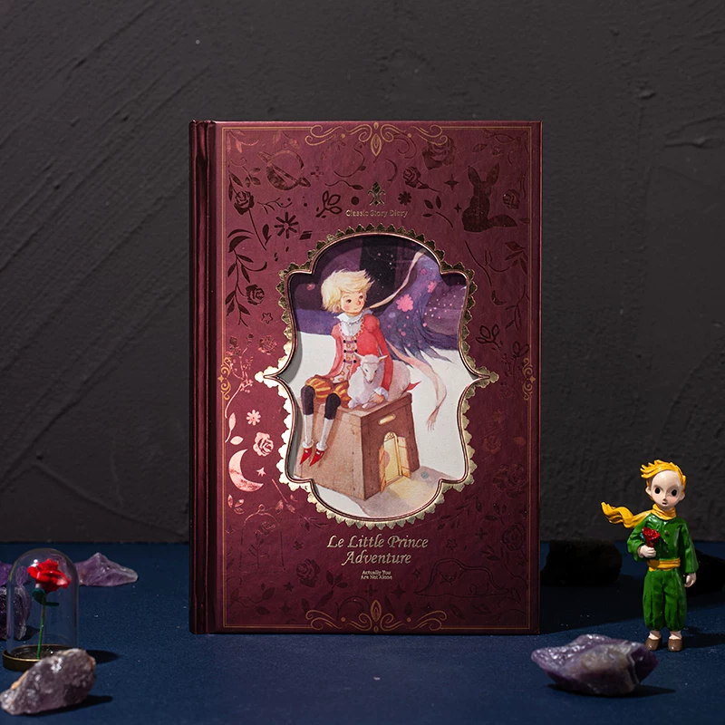 Полноцветная иллюстрационная книга, книга маленького принца, тетрадь-ведомость, дневник цветной страницы, изысканный блокнот с тиснением