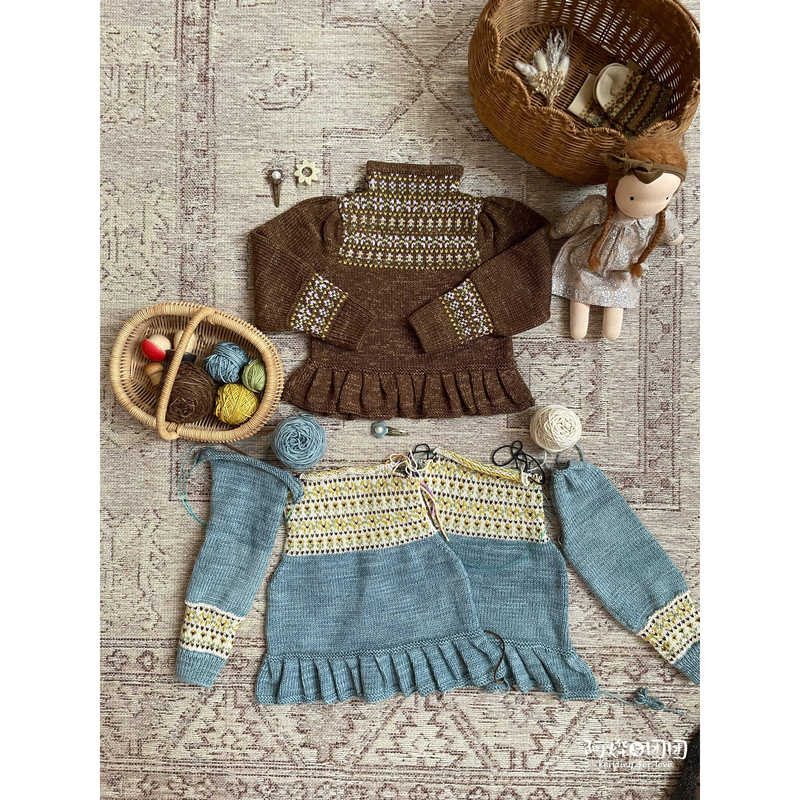 Mp Little Daisy Pullover DIY Yarn Merino Wool Handmade Sweater Provides Tutorial