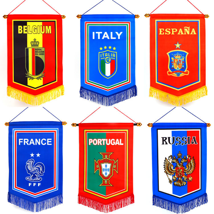 World Cup national team Portugal Argentina France Qatar Brazil football team flags and pubs flag decorated flags 