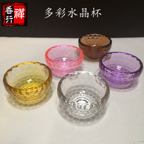 Crystal water supply cup for Thai Buddha brand supplies bowl