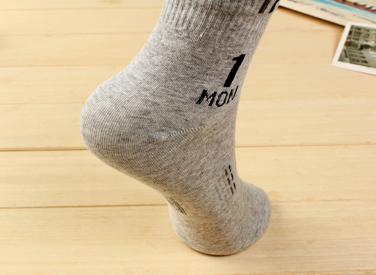 Chủ nhật bảy ngày vớ 7th socks nam của phụ nữ sinh viên thể thao cotton ống mùa xuân hè ống ngắn vớ cotton