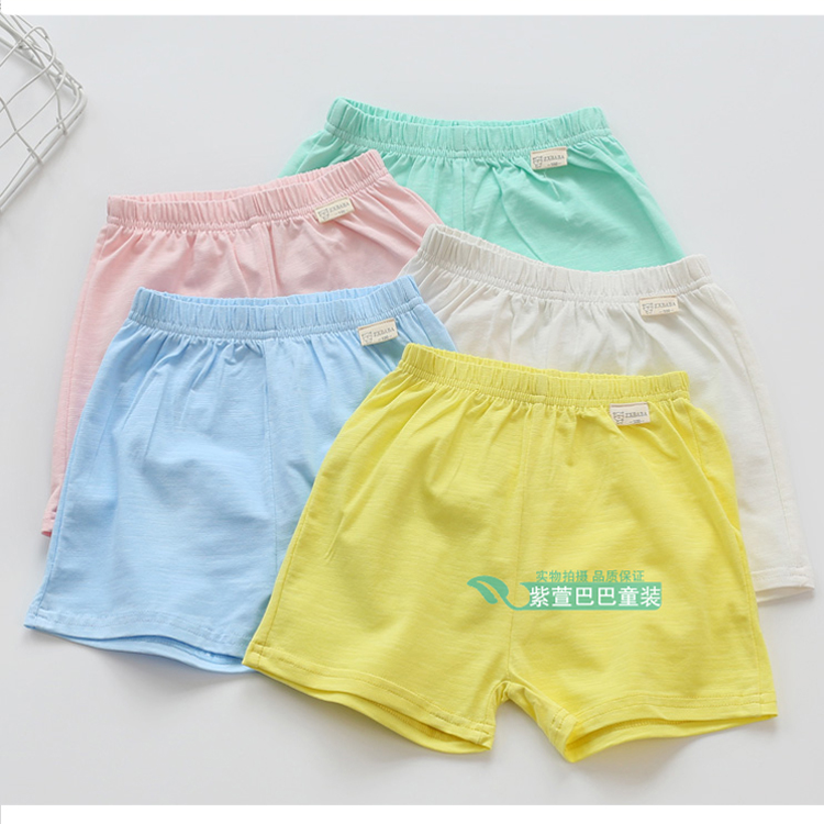 Quần short trẻ em bằng tre đi biển 19 mùa hè Quần áo trẻ em trai và gái mỏng ba điểm quần nóng bé thường mặc quần short - Quần quần thô cho bé