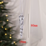 Подвеска, рождественский прозрачный акриловый аксессуар, декор, со снежинками