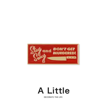 A Little stay sexy not kill red dagger brooch men and women personality metal badge ornaments