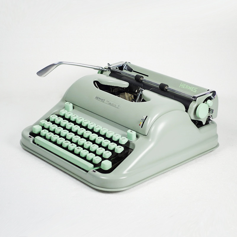 Retro typewriter rare HERMES3000 antique collection Mechanical punk art birthday present normal use