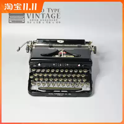 Typewriter 1936 American ROYAL portable metal machinery nostalgic collection literary birthday gift normal use
