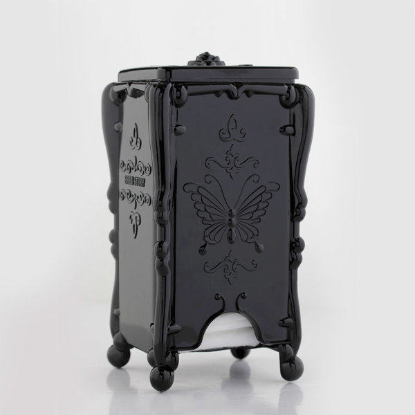 Korean-made authentic retro princess style storage box with lid for cotton pads - dark gothic sweet and cool.