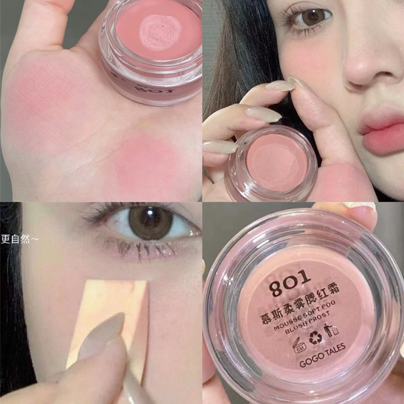 Rare Cold Sensation Pink Gogotales Gogolo Dancing Snow Mud Mush Cream Matt Naked Makeup 801