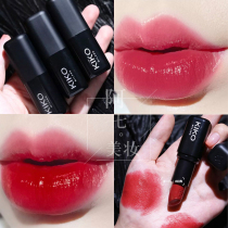 Italy KIKO lipstick China limited small black tube 4 series custom color white hummus color moisturizing 443 445