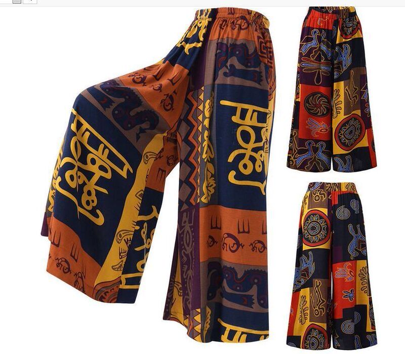 2022 Autumn New Arrival Amazon and Aliexpress Hot-Selling Women's Loose Printed Casual Pants in Stock