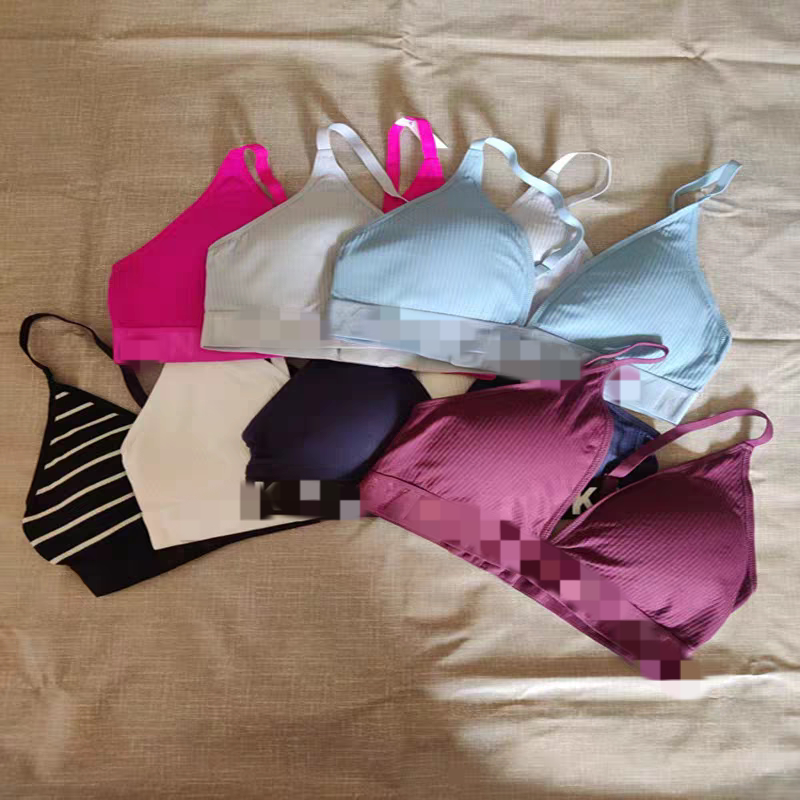 Yoga Sports Thin Bra with Triangle Cups, Sexy, No Underwire, French Style, Seamless