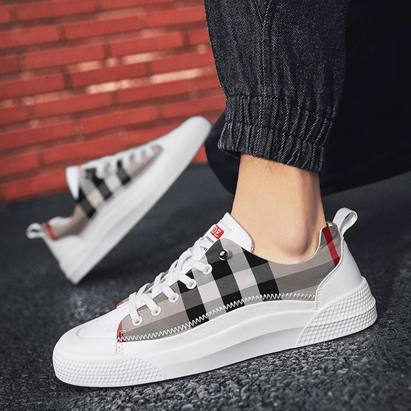 Tide brand men's shoes skate shoes summer 2021 lazy fashion casual shoes trend increase canvas shoes non-slip sports shoes