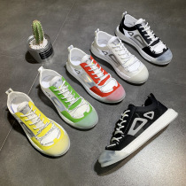 Boomer Men Shoes 2022 Summer Sneakers Low Bunch Net Face Breathable Running Shoes Mesh Red Cones Lace-up Casual Shoes