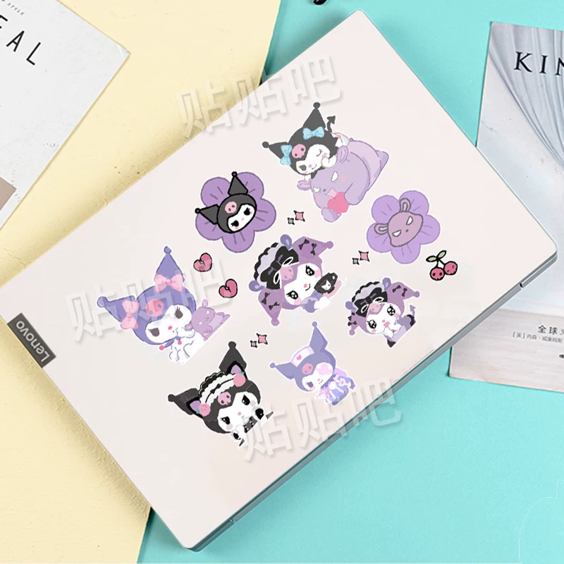 Cartoon cute laptop, sticker