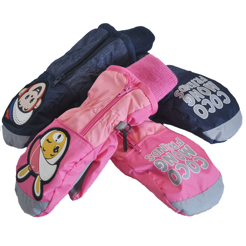 South Korean cocorita children's baby men and women muggy to refer to ski warming gloves