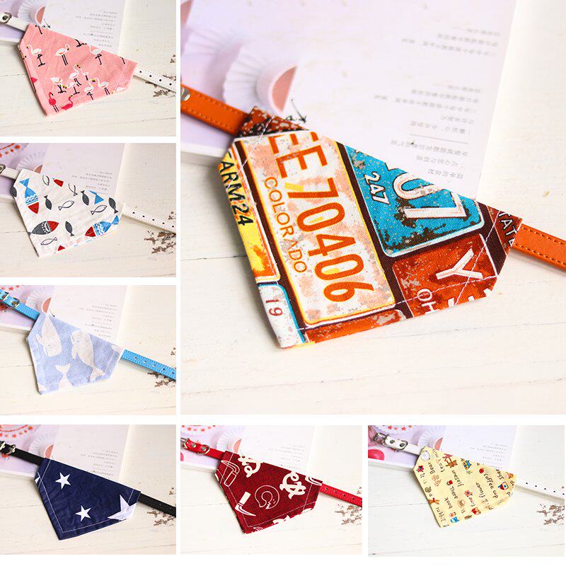 Pet Triangle Towels Cat Kitty Collar Traction Spat Towel Custom Dog Supplies Lettering Dog Signs And Wind Collar