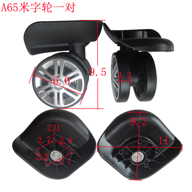 Trường hợp cứng Bánh xe đẩy Hành lý Bánh xe Bánh xe Sửa chữa Bánh xe Hành lý Trường hợp Hành lý Mật khẩu Túi Phụ kiện - Phụ kiện hành lý bánh xe vali