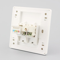 86 dual-port TV computer panel wired closed-circuit network cable network port socket dual-port information wall socket