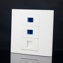 Type 86 dual optical fiber CAT3 telephone panel SC optical fiber RJ11 telephone socket panel computer network cable panel