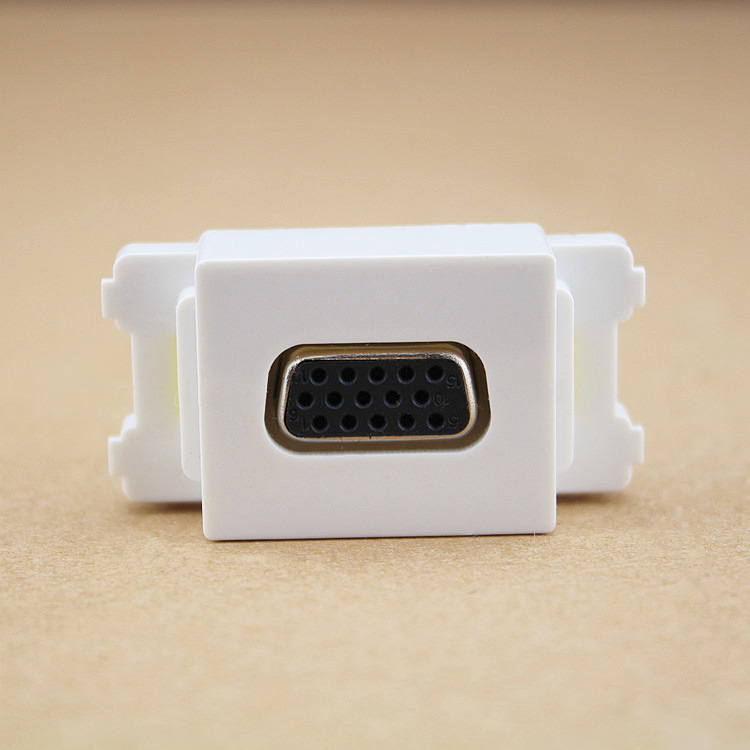 VGA Mother Head Pair-type Module 120 VGA docking module mother to mother in-line beige yellow white